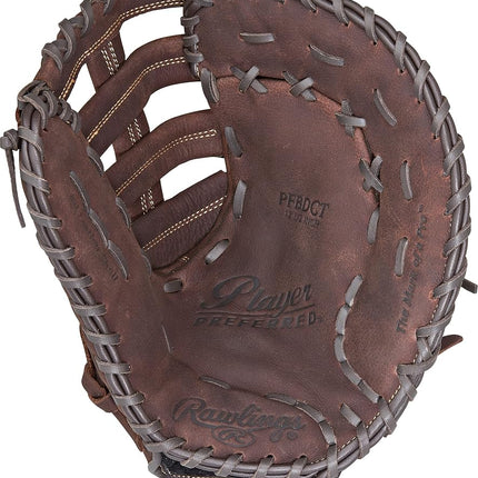 Rawlings Sporting Goods Player Preferred Fist Base Mitts, Brown, Size 12.5, Left Hand