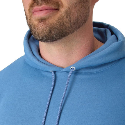 Hanes Men's EcoSmart Hoodie, Midweight Fleece, Pullover Hooded Sweatshirt, Denim Blue, L