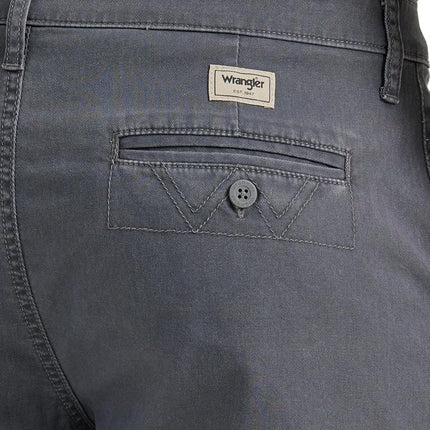 Wrangler Authentics Men's Authentics Flat Front Short Casual, Pewter, 46W x 7L Big