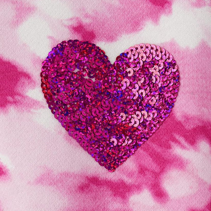 The Children's Place Girls' Long Sleeve Crew Neck Pullover Sweater, Heart Swirl, X-Small