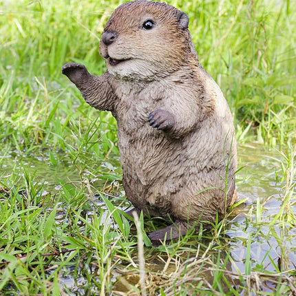 American Beaver CUB Standing Statue