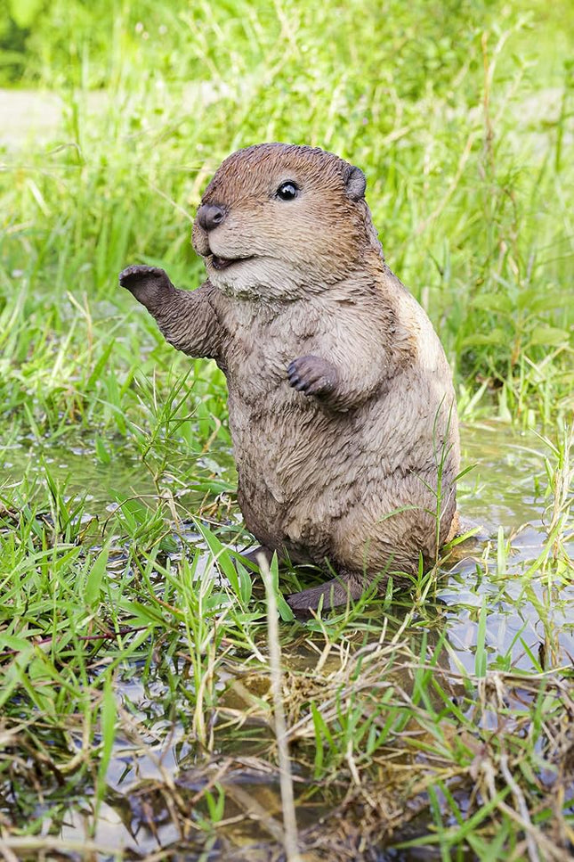 American Beaver CUB Standing Statue