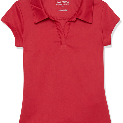 Nautica Little Girls Short Sleeve Performance Polo