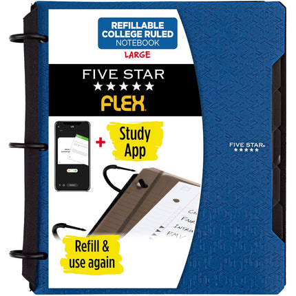 Five Star Flex Refillable 3 Ring Binder Notebook +