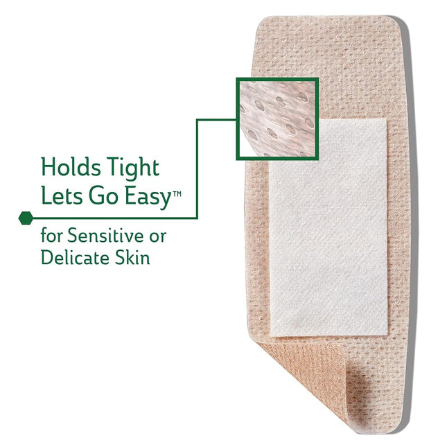 CURAD Truly Ouchless Extra Large Silicone Bandages, Flexible Fabric, 8 count
