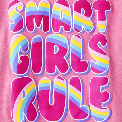The Children's Place Boys' Birthday Dude Graphic Tee, Smart Girl/Smile/Peace/Power, Small