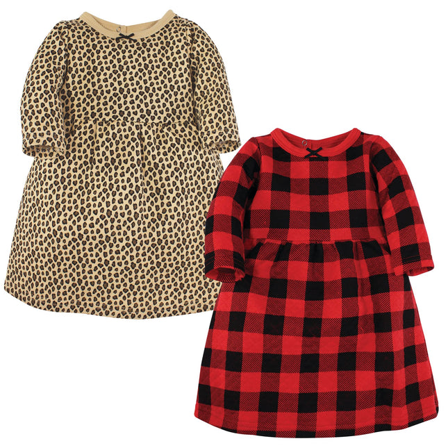 Hudson Baby Baby-Girls Cotton Dresses, Buffalo Pla