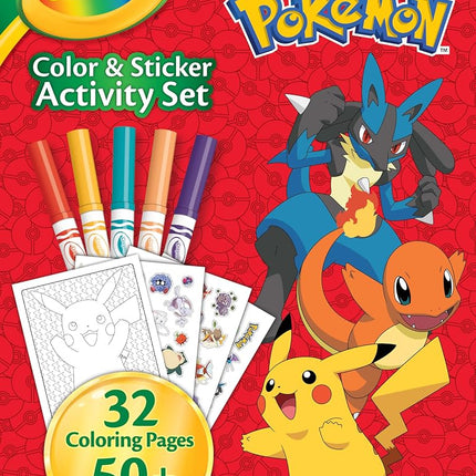 CRAYOLA Pokémon Colour & Activity Kit | Includes 3