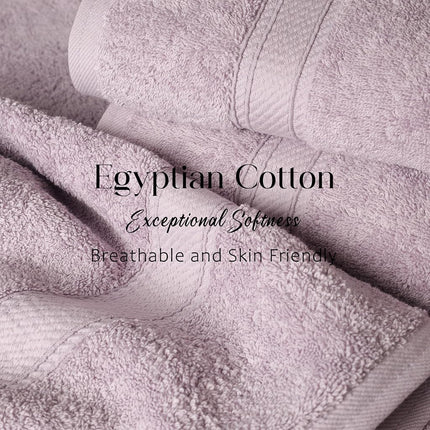 Home City, 100% Cotton, Towel Set, Purple - Towel