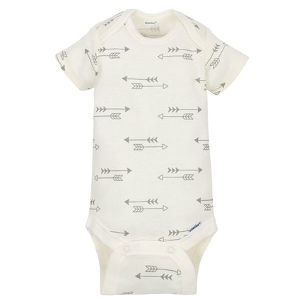 Gerber Baby Boys 5-Pack Short-Sleeve Onesies Bodysuits, Hedgehog, 3-6 Months