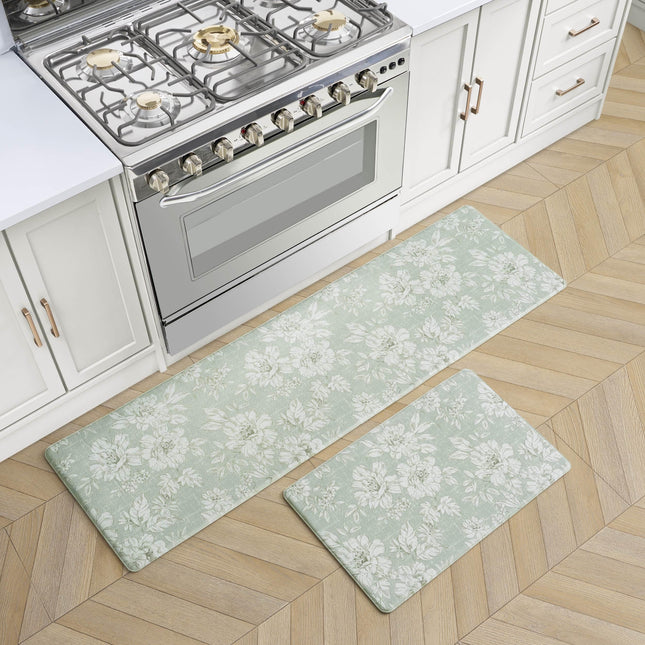 Laura Ashley - Anti-Fatigue Kitchen Mat, Iris Flor