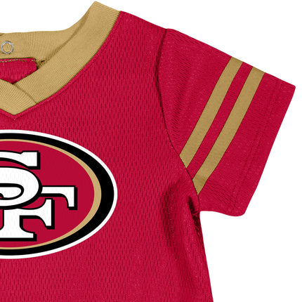 Vestido de camiseta de equipo de la NFL para niña y cubrepañal de Gerber