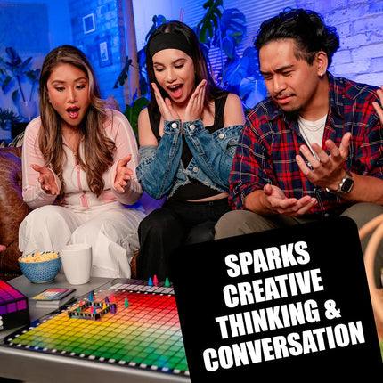 USAopoly | Hues and Cues | Guessing Board Game | Ages 8+ | 3-10 Players | 30 Minutes Playing Time