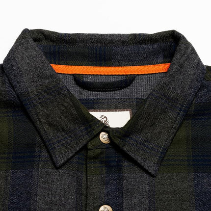 Legendary Whitetails Archer Flannel Thermal Lined Shirt Jacket for Men, Quilted Insulated Plaid Work Outerwear Coat, Balsam Shadow Plaid, Large Big Tall