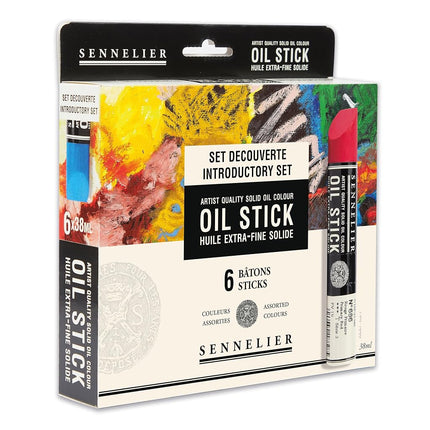 Sennelier Artist Oil Stick Set, 6 x 38ml - Rich Vi