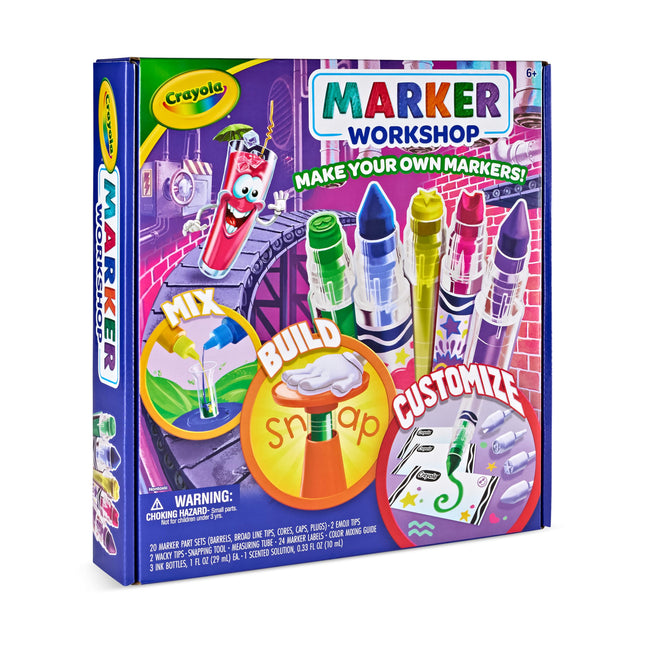 Crayola Marker Maker Art Set for Kids: Create Scented, Emoji, Broad, and Fine Line Markers - DIY Arts & Crafts Kit, Gift for Kids, Ages 6+