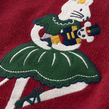 Gymboree Girls and Toddler Long Sleeve Sweaters, Cozy Nutcracker, 6