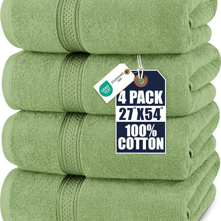 Utopia Towels 4 Pack Premium Bath Towels, 27x54 in