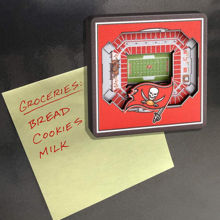 YouTheFan NFL TAMPA BAY BUCCANEERS Stadium View Magnet 7cm x 7cm