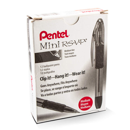 Pentel RSVP Mini Ballpoint Pen, (1.0mm) Medium Lin