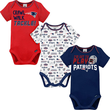 NFL New England Patriots Boys 20183 Pack Short Sle
