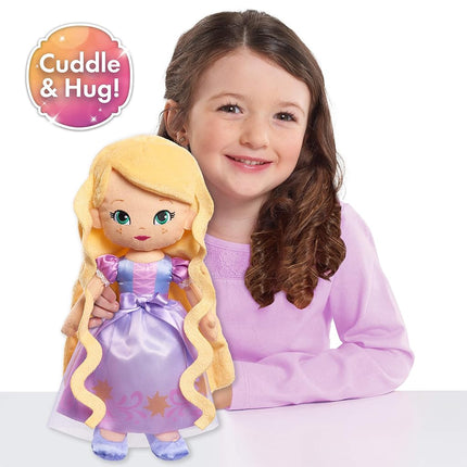 Disney Princess So Sweet Princess Rapunzel, 12.5 Inch Plushie with Blonde Hair, Tangled, Kids Toys for Ages 3 Up by Just Play