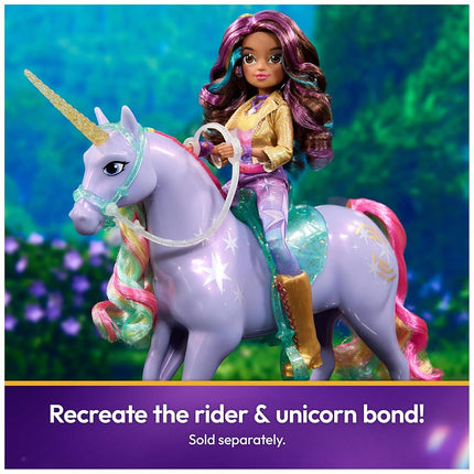 Unicorn Academy, Power of Friendship Wildstar with Translucent Saddle and Bridle, 28cm, Dolls and Unicorn Toys for Girls Aged 4 and up
