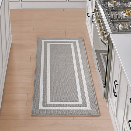 Nautica Tufted Runner Rug - Double Line Border | M