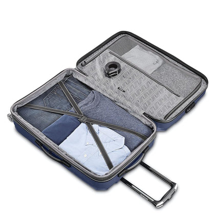Samsonite Unisex-Adult Centric 2 Hardside Expandable Luggage with Spinners, True Navy, Checked-Large 28-Inch, Centric 2 Hardside Expandable Luggage with Spinners