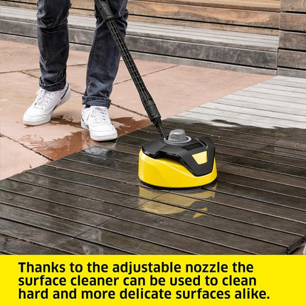 Kärcher - T 5 T-Racer 11" Electric Power Pressure Washer Surface Cleaner Attachment - 32" Extension Wand Included - 2600 PSI - for Kärcher K1-K5