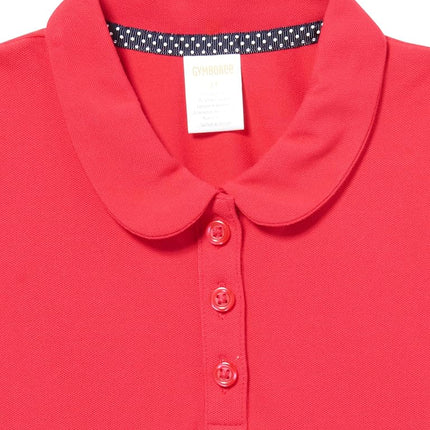 Gymboree Vestido polo de punto de manga corta para niñas y bebés, azul cielo, talla 10