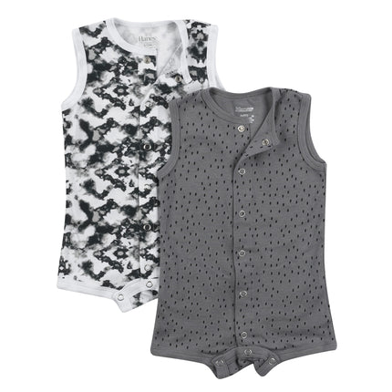 Hanes unisex-baby Ultimate Sleeveless Rompers for 