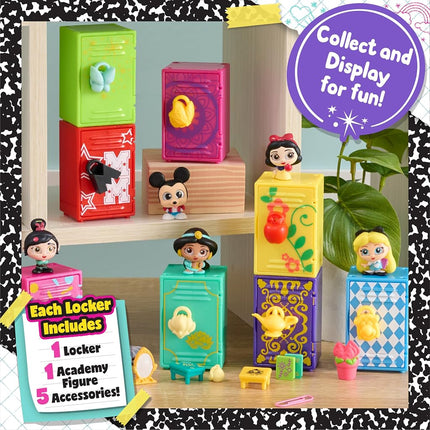 Disney Doorables Academy Surprise Locker 3 Pack, Collectible Figure Set, Styles May Vary, Kids Toys for Ages 5 Up by Just Play