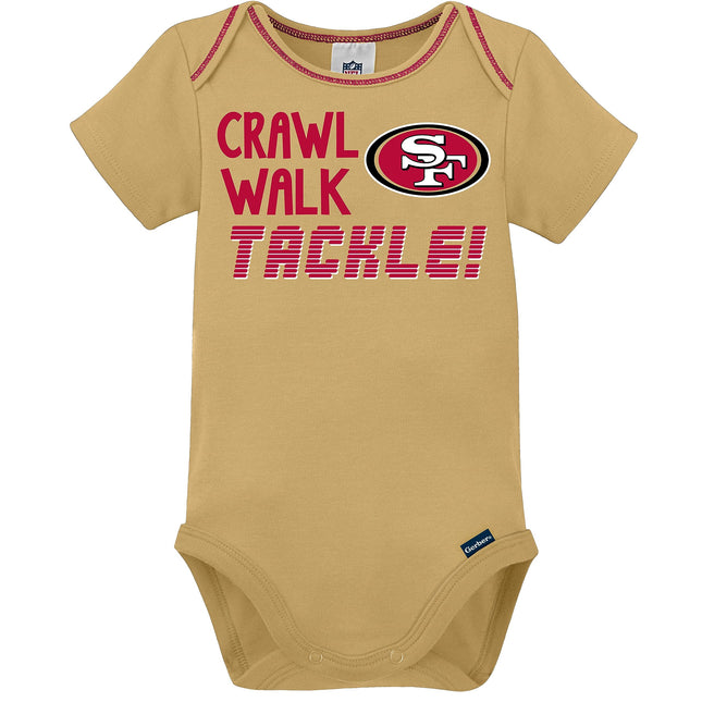 NFL San Francisco 49Ers 3 Pack Short Sleeve Bodysuit, red San Francisco 49Ers New, 0-3 Months