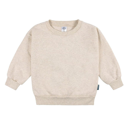 Gerber Baby Girls' Toddler 2-piece Fleece Sweatshirt and Jogger Set, Oatmeal Heather, 5T