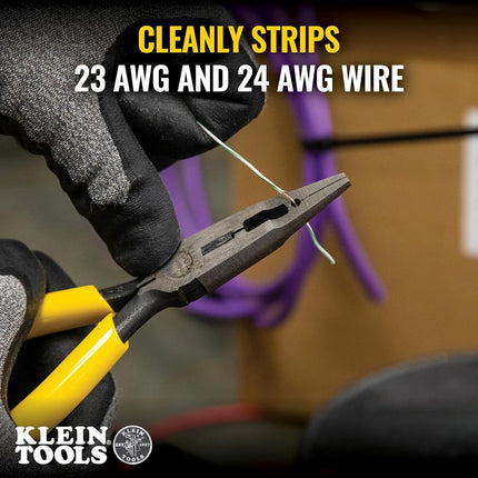 Klein Tools Vdv026-049 Connector Crimping Long-Nose Pliers