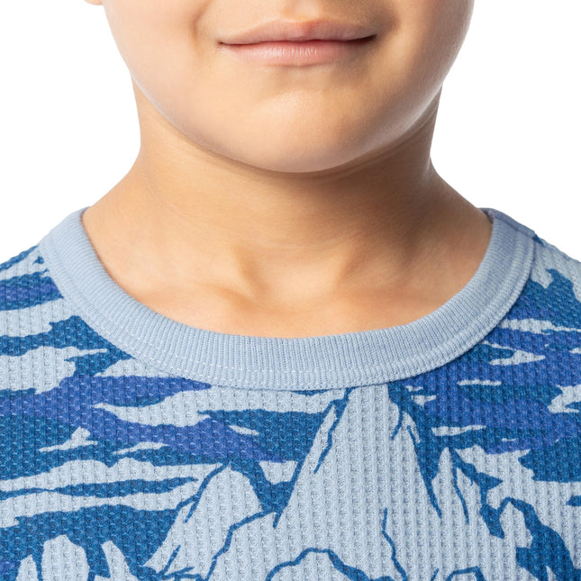 Fruit of the Loom Boys' Premium Thermal Waffle Underwear Set, Rocky Range, 14-16