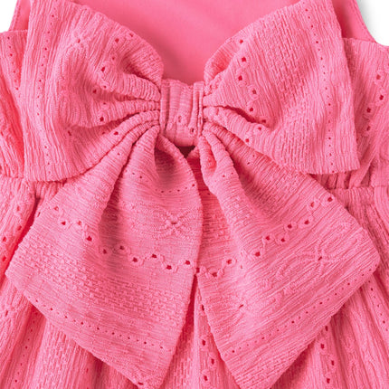 The Children's Place Girls' Casual Sleeveless Tiered Dresses, in the Pink, XX-Large