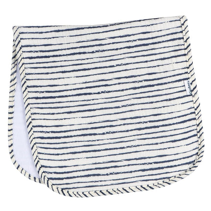 Gerber Baby Unisex Muslin Burp Cloths 5-Pack, Multi Teal Dots, Large Size 20" x 10"