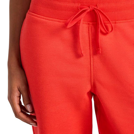 Reebok Apparel Women's Cozy Classic Sweatpant, Standard Fit, 30” Inseam, Midweight Cotton-Poly Fleece Fabric, Energy Red, Large