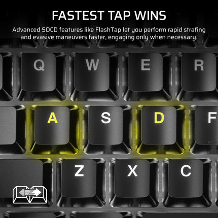 Clavier gaming mécanique sans fil TKL RGB Corsair K70 CORE – Switches linéaires MLX Red v2 pré-lubrifiés – Réduction du bruit – Touches ABS à double injection – QWERTY NA – Noir