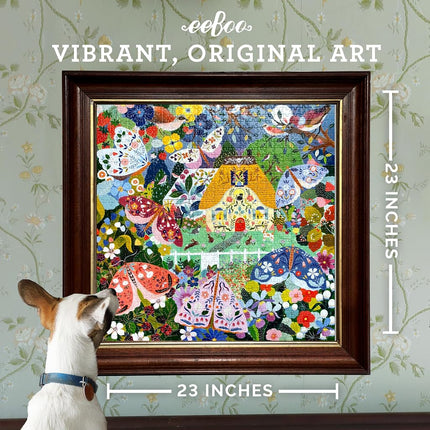 eeBoo: Piece and Love Venice Open Market 1000-piece Square Adult Jigsaw Puzzle, Jigsaw Puzzle for Adults and Families, Includes Glossy, Sturdy Pieces and Minimal Puzzle Dust