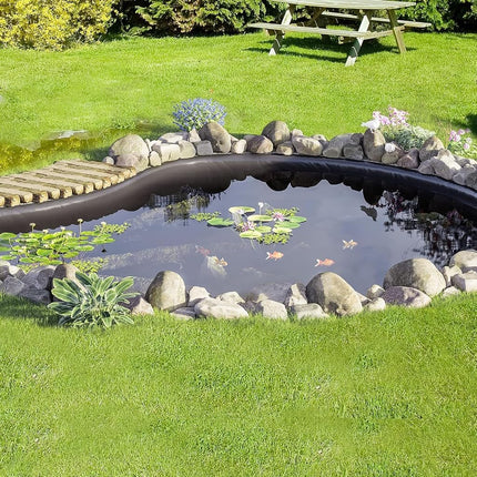 VEVOR 15 x 20 ft Pond Liner, 45 Mil Thickness, Pliable & Durable EPDM Material, Easy Cutting Underlayment for Fish or Koi,Waterfall, Fountains, Water Gardens, Black