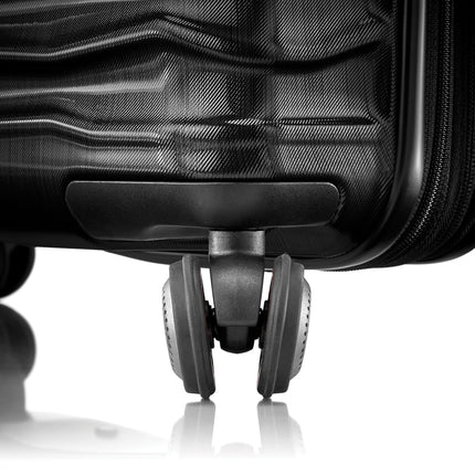 Bagage Samsonite Stryde 2 rigide extensible avec roulettes multidirectionnelles, noir furtif, M Glider, bagage Stryde 2 rigide extensible avec roulettes multidirectionnelles