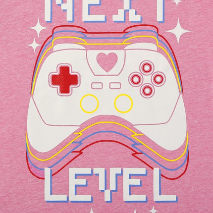The Children's Place Baby Toddler Girls Long Sleeve Graphic T-Shirt 2-Pack, Next Level/Gamer 2-Pack, Small