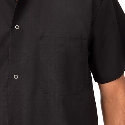 Chef Works Unisex Utility Cook Shirt, Black, 3X-Large