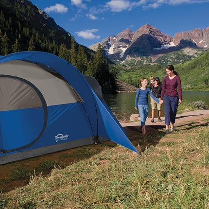 Coleman Montana 8P Family Tent with Waterproof Rainfly & Expandable Carry Bag Spacious Tent Fits 3 Queen Airbeds Sets Up in 15 Minutes