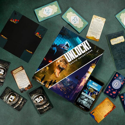 Unlock!: Exotic Adventures - Cooperative Escape Room Game for 1-6 Players, Solve Puzzles and Escape