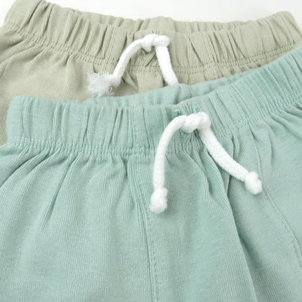 HonestBaby Honest Pants Joggers con pretina elástica 100 % algodón orgánico para bebés e infantes, niños y niñas, unisex, paquete de 2, Ombre salvia, 18 meses