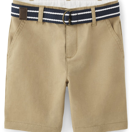 Gymboree Boys' and Toddler Belted Chino Shorts, Ta